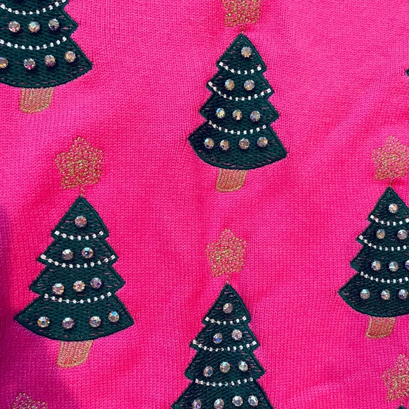 Pink Christmas Tree Sweater - Picture 3 of 3